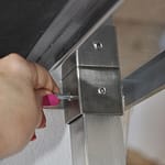 Premium Stainless Steel Benches with Splashback (1600 X 610)-2832