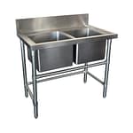 Double Stainless Steel Kitchen Sink, 1000 x 610 x 900mm high.