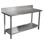 Premium Stainless Steel Benches with Splashback (1600 X 610)-0