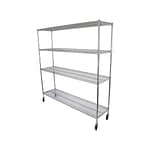 Chrome Dry Store Shelf 4 Tier, 1829 X 457 deep x 1800mm high-0