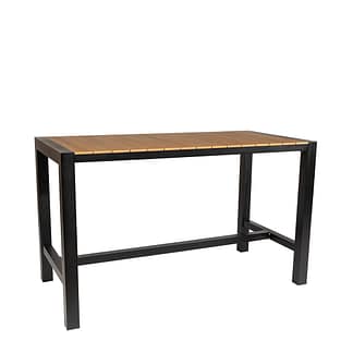 Cannes Aluminium Outdoor Bar Table with Polywood Top 185 x 90cm