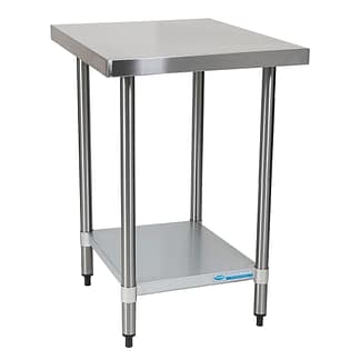 Economy 430 Grade Stainless Steel Flat Bench 600 x 700 x 900mm high