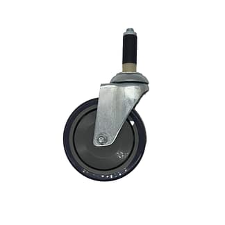 Set of 4 Heavy Duty Castors for use with either epoxy or chrome wire shelving