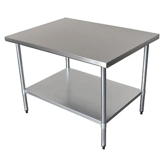 Commercial 304 Grade Stainless Steel Wide Bench, 1219 x 914 x 900mm high