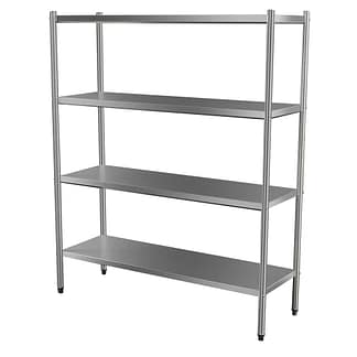 4-Tier Stainless Steel Kitchen Shelf, 1200 X 510 x 1800mm high-0
