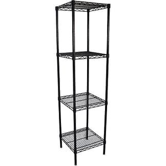 Epoxy Wire Shelving 4 Tier, 457 X 457 deep x 1800mm high-0