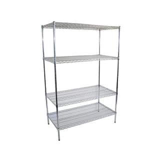 Chrome Dry Store Shelves 4 Tier, 1219 X 610 deep x 1800mm high-0