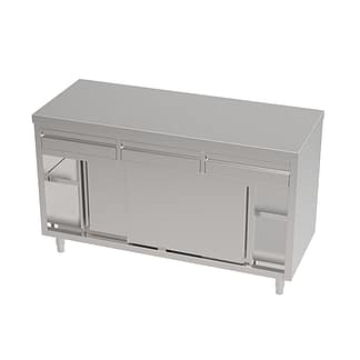 Stainless Restaurant Cabinet, 1500 x 610 x 900mm high