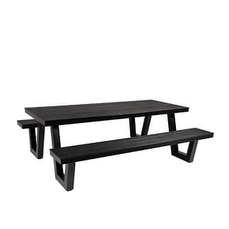 Wave Aluminium & Polywood Outdoor Picnic Table 220cm