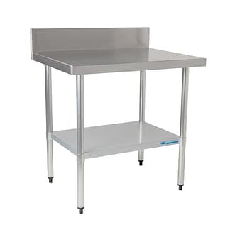 Economy 430 Grade Stainless Steel Splashback Bench, 900 x 700 x 900mm high