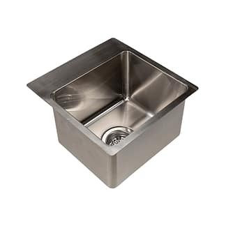 Handbasin Top In Bowl Stainless Steel 15Lt 300 x 250mm sink, with 80mm Tap Lip