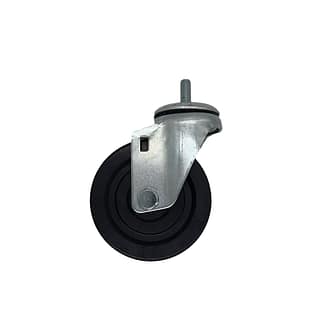 Set of 4 Castors for use with either epoxy or chrome wire shelving