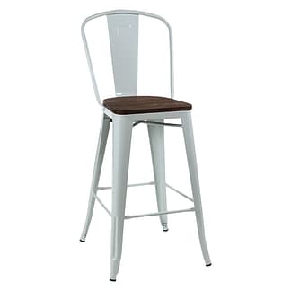 Replica Tolix Bar Stool With High Back, 76cm
