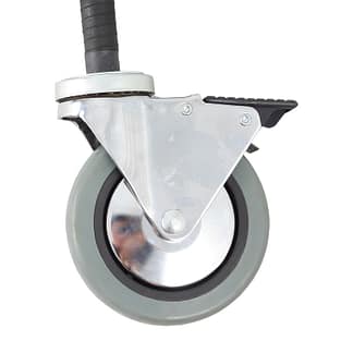 Set of 4 Heavy Duty Castors for use with either epoxy or chrome wire shelving