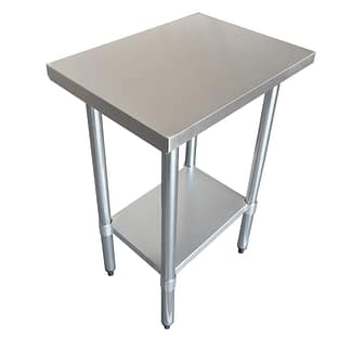 Commercial 304 Grade Stainless Steel Flat Bench 610 x 457 x 900mm high