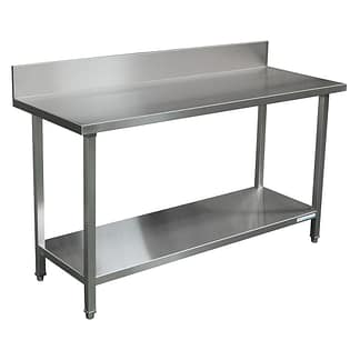 Premium Stainless Steel Benches with Splashback (1600 X 610)-0