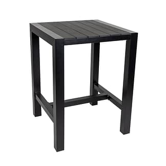 Cannes Aluminium Outdoor Bar Table with Polywood Top 84cm