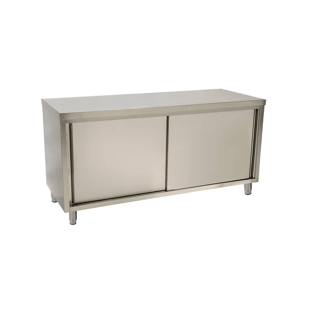 Stainless Steel Restaurant Cabinet, 1800 x 700 x 900mm high