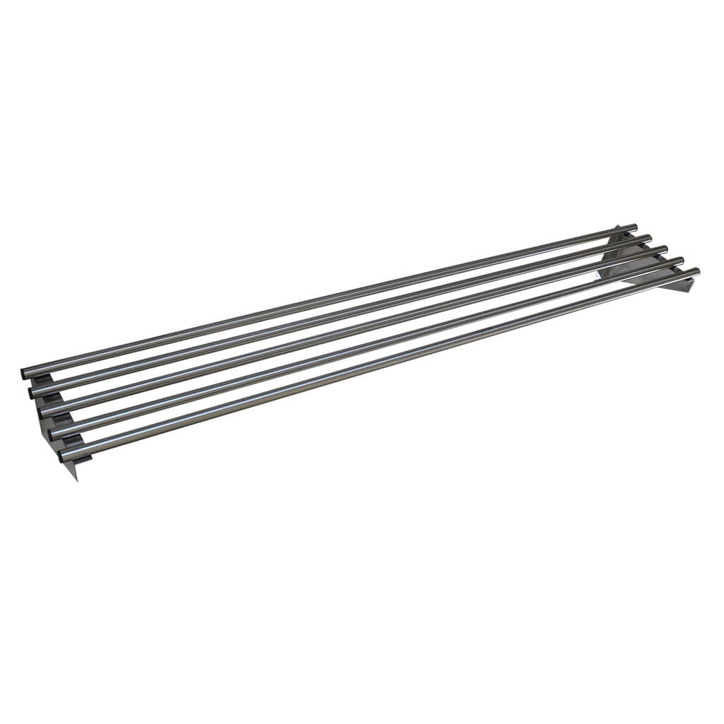 Stainless Steel Pipe Wall Shelf, 1800 X 450mm deep