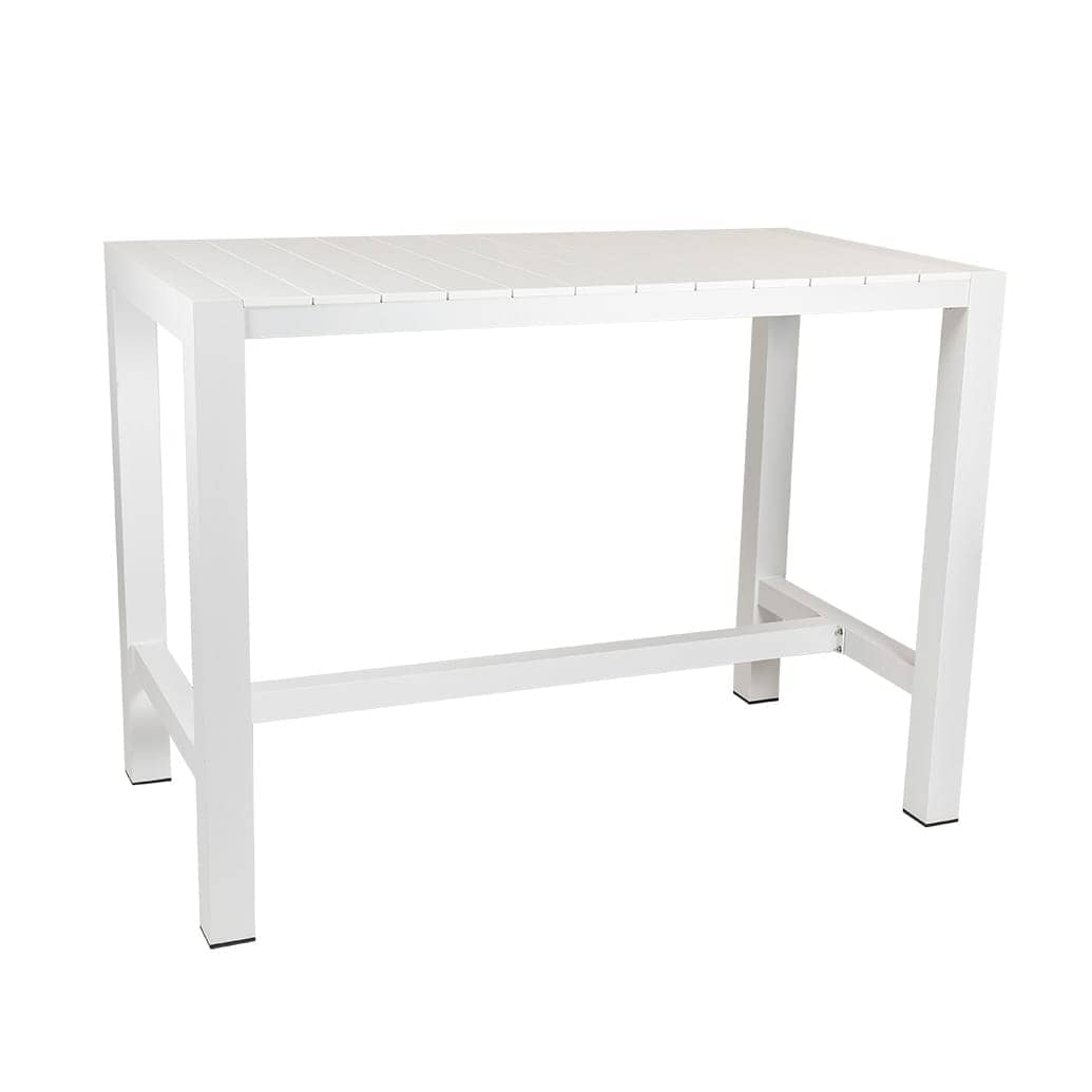 Corsica Aluminium Outdoor Bar Table with Polywood Top 151 x 80cm