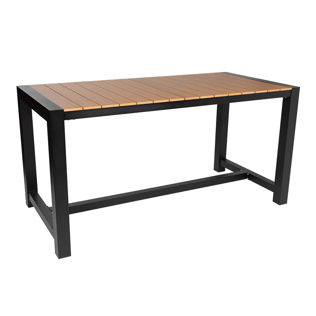 Corsica Aluminium & Polywood Outdoor Counter Table 185 x 90cm