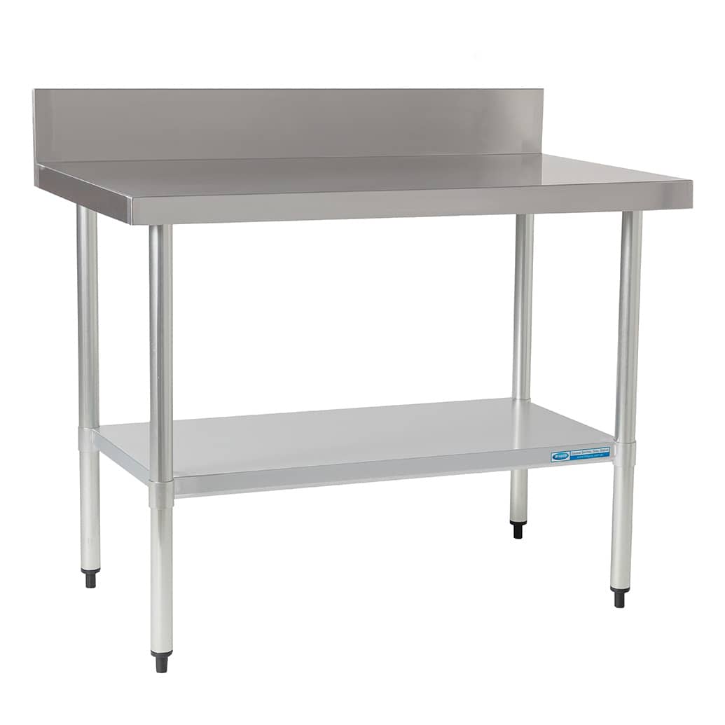 Economy 430 Grade Stainless Steel Splashback Bench, 1200 x 610 x 900mm high