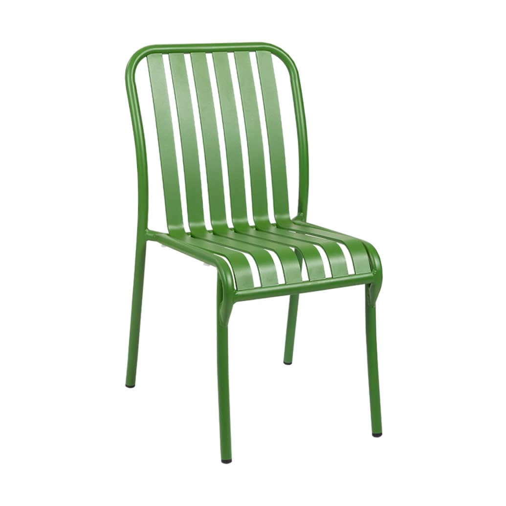 Santos Outdoor Dining Chair – Red / Green