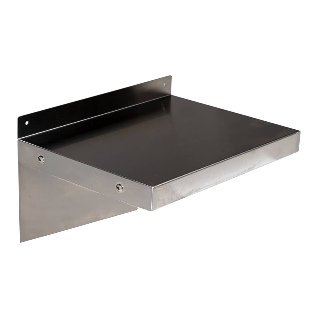 NEW Stainless Steel Solid Wall Shelf, 400 X 300mm deep