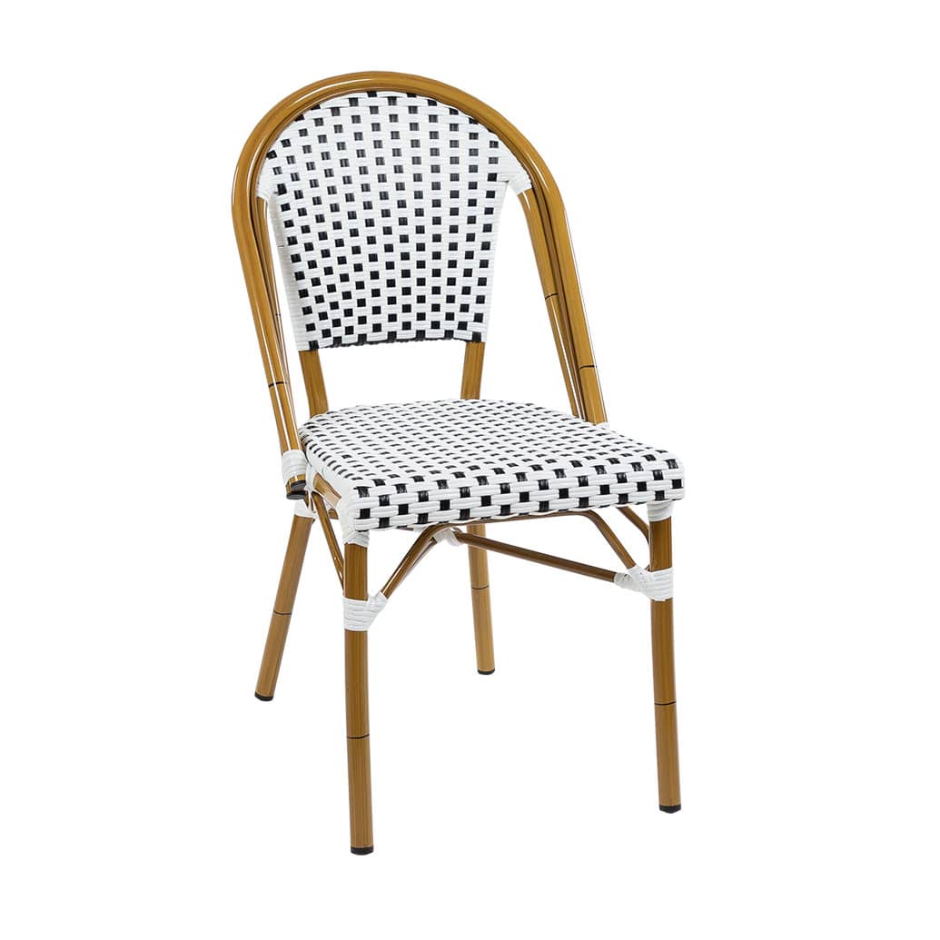 Bistro Outdoor Chair – Black/White
