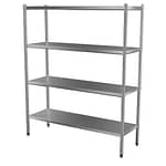 4-Tier Stainless Steel Kitchen Shelf, 1200 X 510 x 1800mm high-0