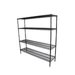 Epoxy Coolroom Shelving 4 Tier, 1829 X 457 deep x 1800mm high-0