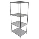 Chrome Dry Store Wire Shelving 4 Tier, 762 X 610 deep x 1800mm high-0