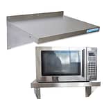 Microwave Wall Shelf, Stainless Steel, 600 X 450mm deep.