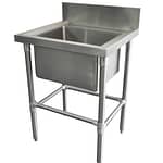 Stainless Catering Sink, 665 x 610 x 900mm high.