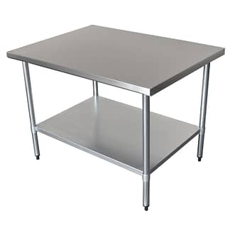 Commercial 304 Grade Stainless Steel Wide Bench, 1219 x 914 x 900mm high