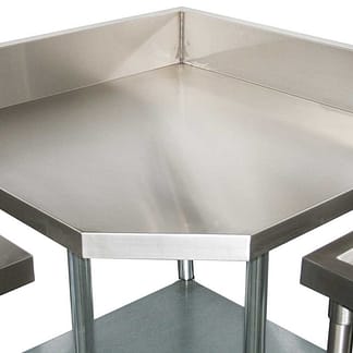 Stainless Undershelf for Corner Bench