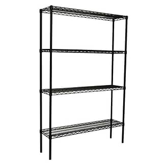 Epoxy Coolroom Shelves 4 Tier, 1219 x 305 deep x 1800mm high-0