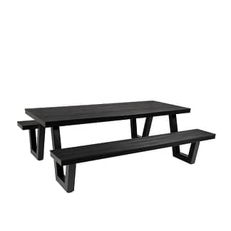Corsica Wave Aluminium & Polywood Outdoor Picnic Table 220cm