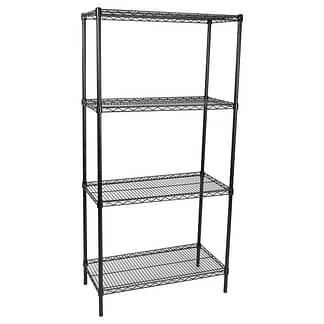 Epoxy Wire Shelving For Coolroom/Dry Store, 4 Tier, 914 X 457 deep x 1800mm high