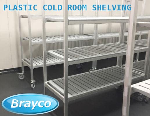 plastic cold room shelving