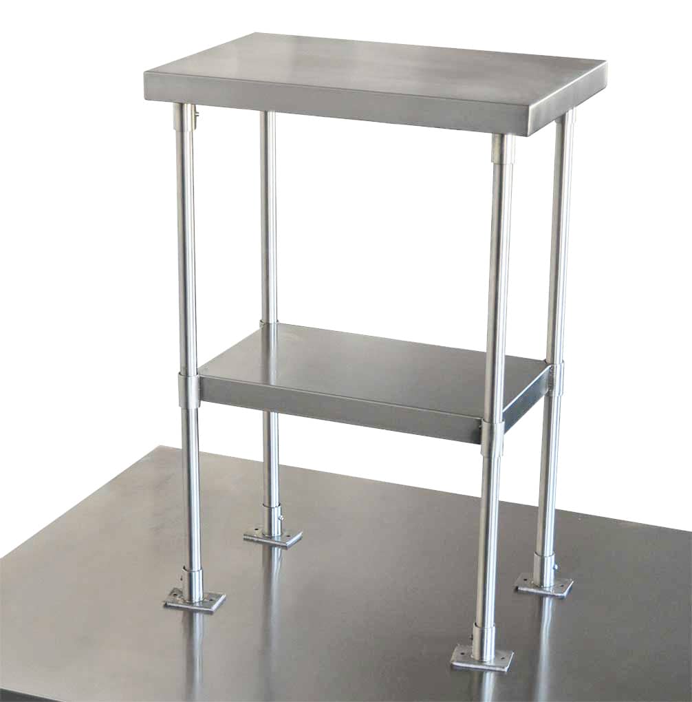 Stainless Steel Over Bench Shelf 2-Tier, 550 x 350mm