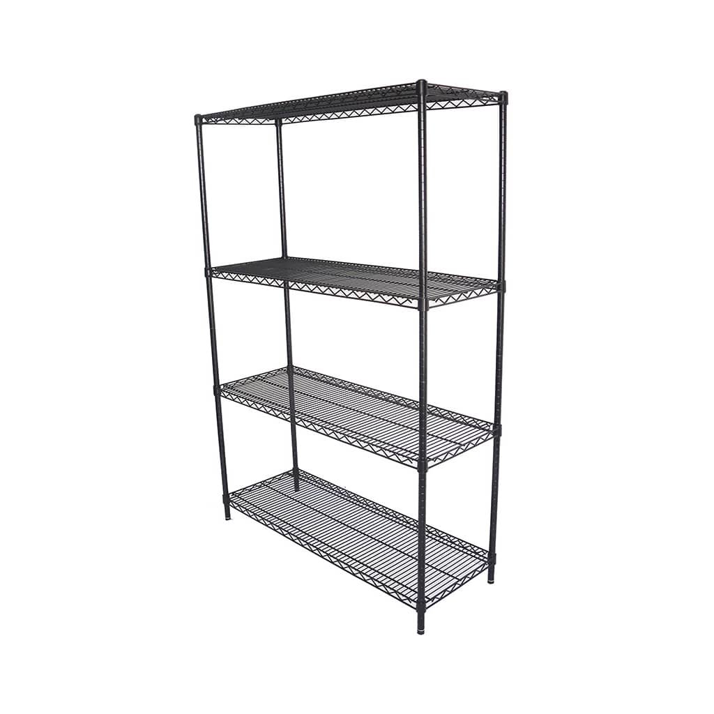 Epoxy Wire Shelving For Coolroom/Dry Store, 4 Tier, 1219 X 457 deep x 1800mm high