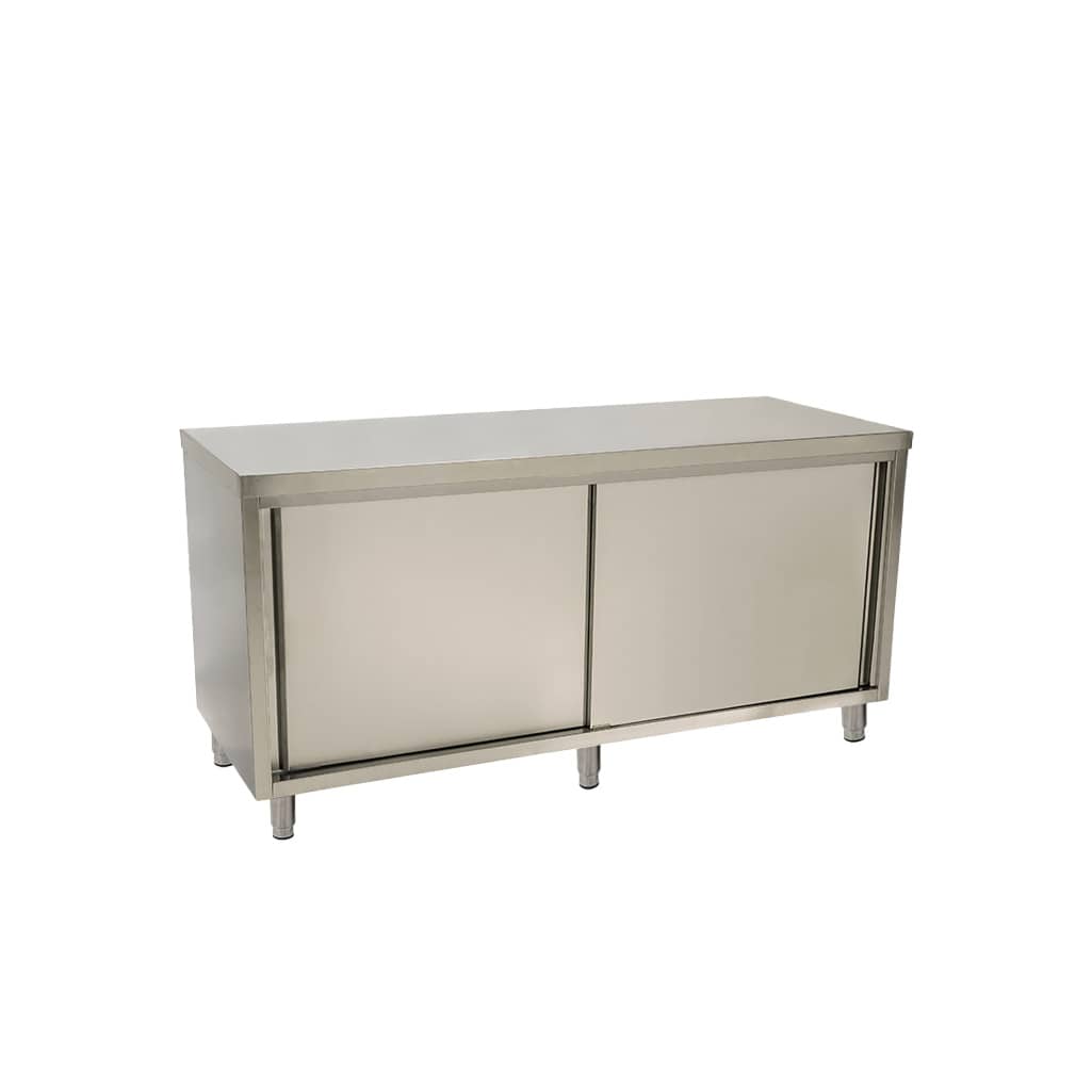 Stainless Steel Restaurant Cabinet, 1800 x 700 x 900mm high