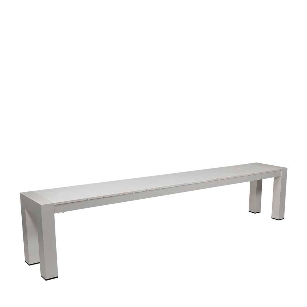 Corsica Aluminium Outdoor Bench with Polywood Top 230 x 35cm