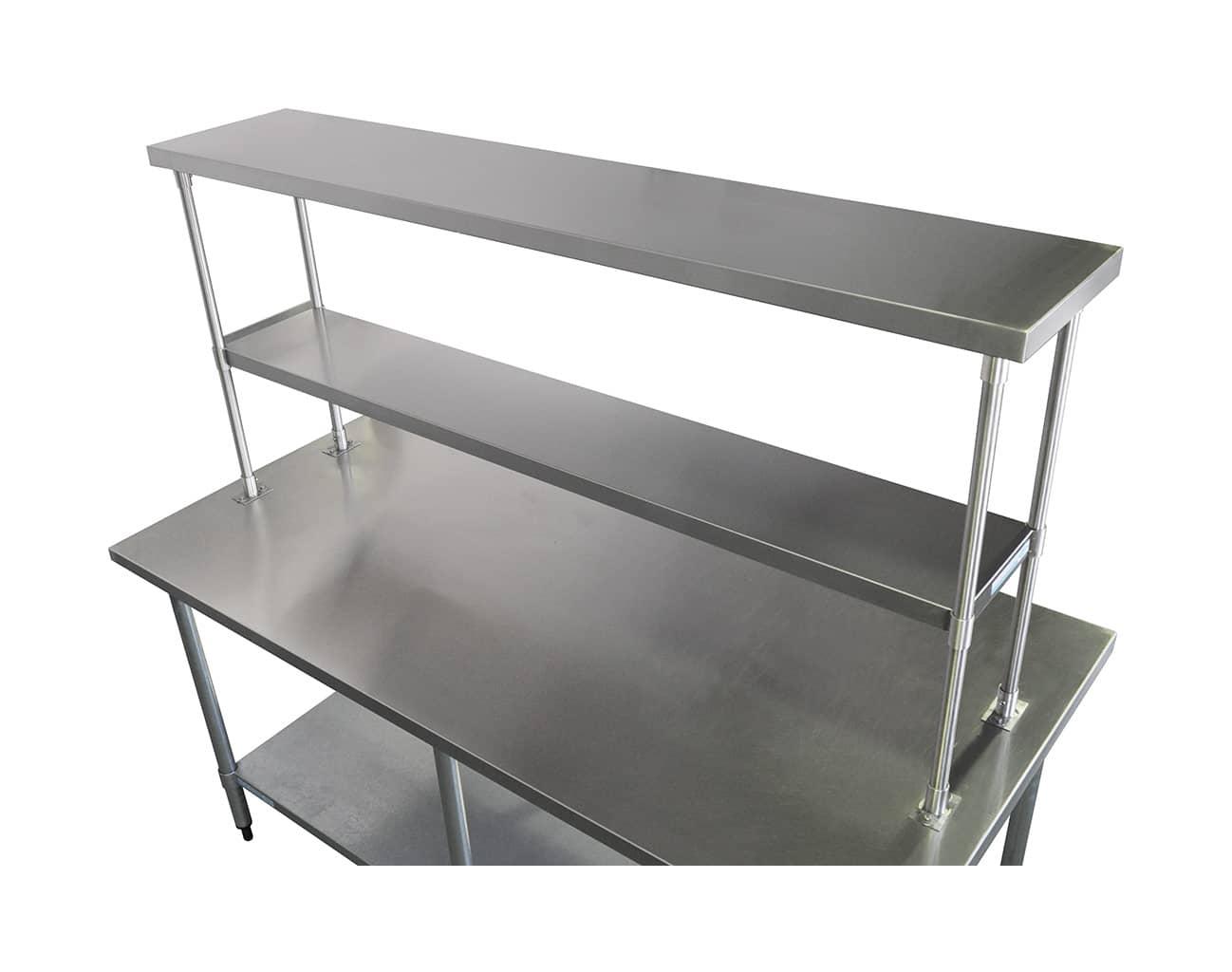 Stainless Steel Over Bench Shelf 2-Tier, 1750 X 350mm