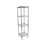 Chrome Wires Shelves for Dry Store, 4 Tier, 457 X 457 deep x 1800mm high-0