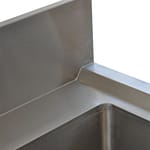 Double Bowl Stainless Steel Commercial Sink - Right Bench, 1700 x 700 x 900mm high.