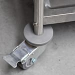 Stainless Trolley, 2-Tier With Castors, 825 x 530 x 800mm high-2342