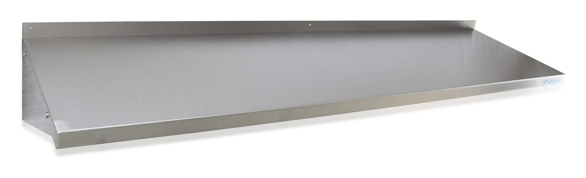 Stainless Steel Solid Wall Shelf, 1800 X 450mm deep