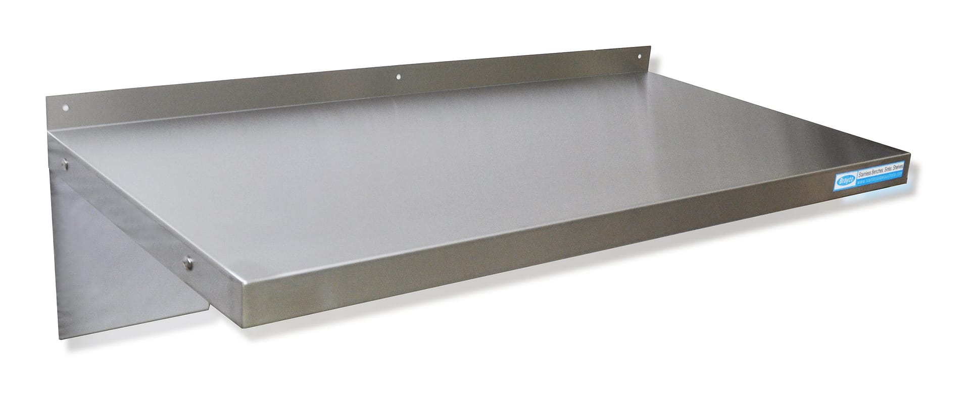 Microwave Wall Shelves, Stainless Steel, 900 X 450mm deep.